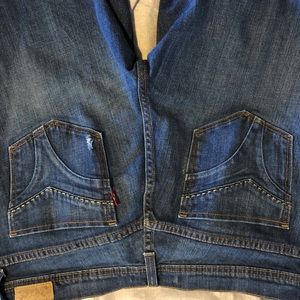 Levi’s 505 destructed straight leg jeans size 10L